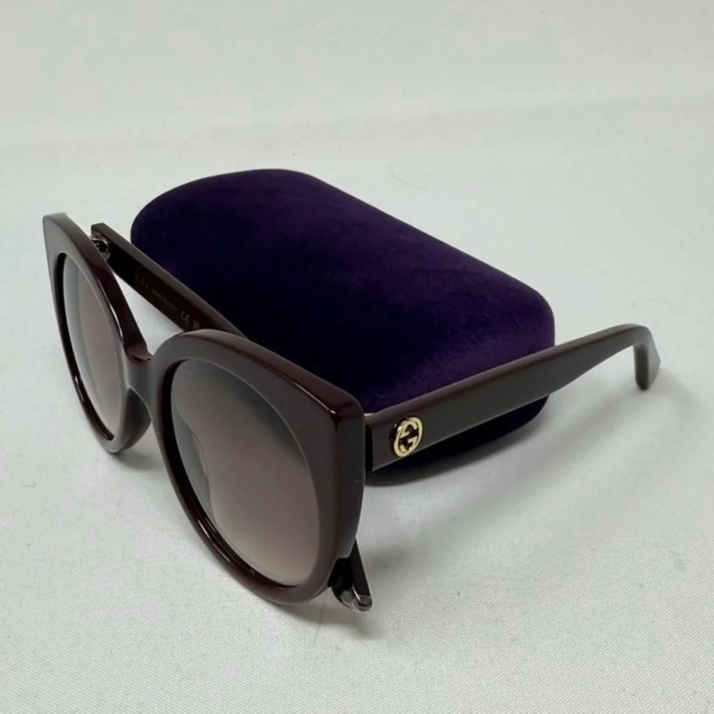 Gucci Burgundy glasses - Picture 2 of 4